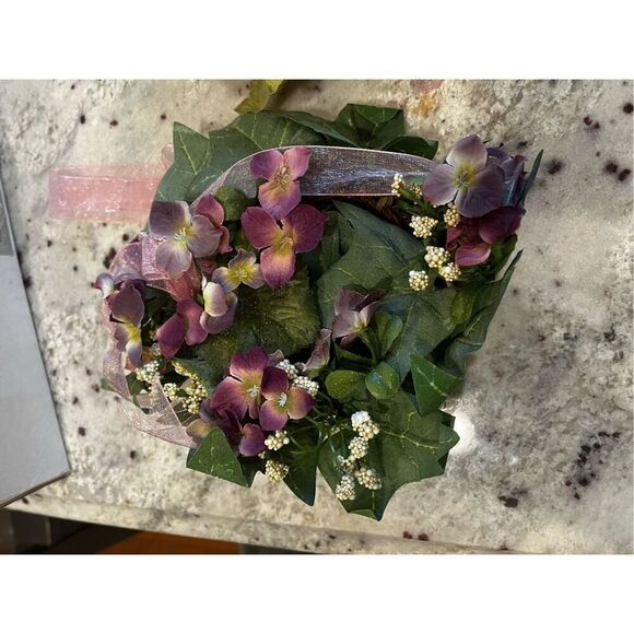 Partylite Spring Surprise Floral Trio Candle Rings NIB Purples Retired - Picture 4 of 8